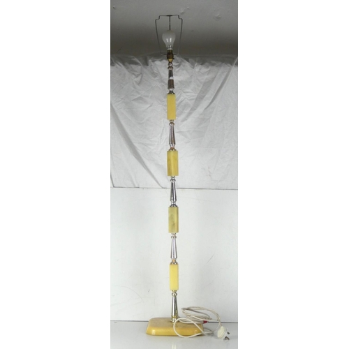 3 - A vintage standard lamp with marble detail.