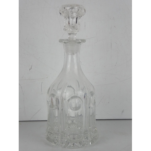 42 - A vintage glass decanter.