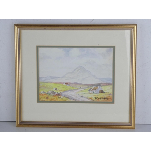 48 - A small gilt framed watercolour 'Irish landscape' signed R Cochrane.