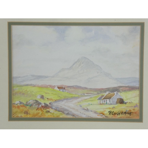 48 - A small gilt framed watercolour 'Irish landscape' signed R Cochrane.