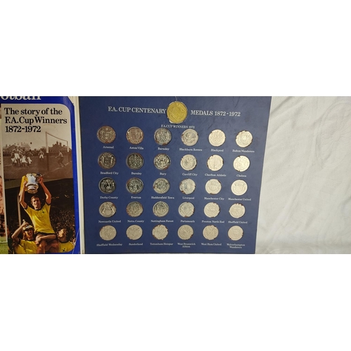 51 - A complete set of Esso FA Cup Centenary 1872 - 1972 medals in album