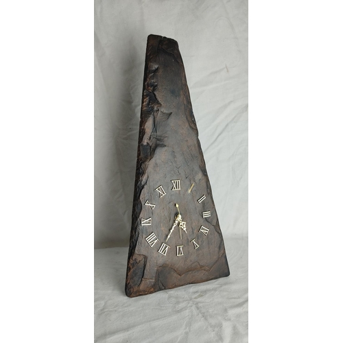 79 - A large slate mantle clock.