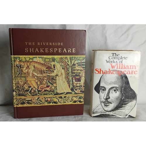 85 - 'The Riverside Shakespeare' book and another 'The Complete Works of William Shakespeare'.