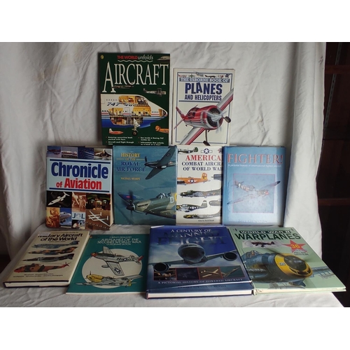 86 - A collection of aviation interest books to include History of the Royal Air Force, Chronicle of Avia... 