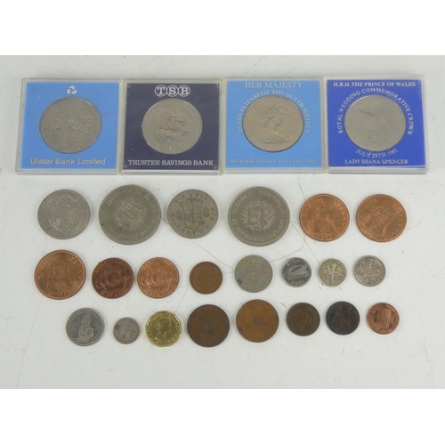 120 - Four cased Commemorative coin sets and other coinage.