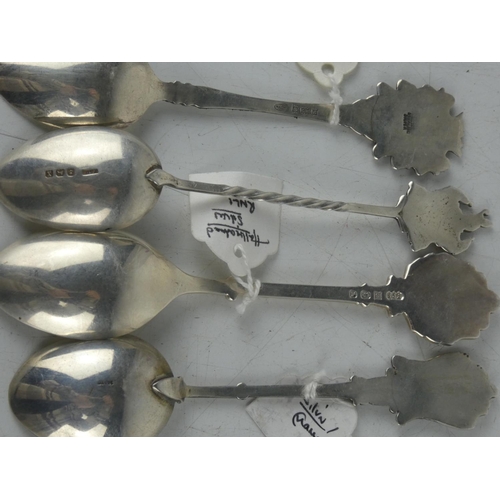 149 - A RNLI Sterling silver teaspoons and three other Sterling silver teaspoons.