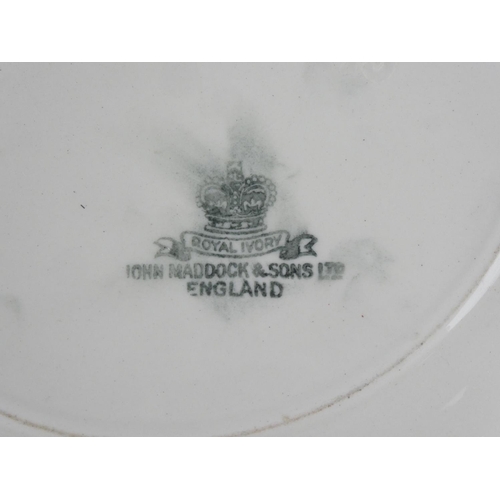 203 - An antique Royal Ivory - John Haddock & Sons Ltd collectors plate.