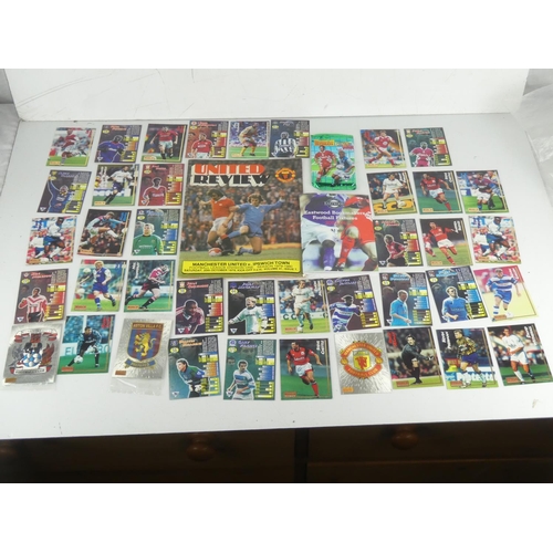 205 - A United Review football programme 'Manchester United v Ipswich Town' , a lot of assorted football c... 