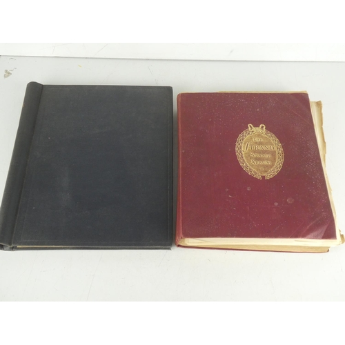 212 - A vintage stamp album book 'The Strand' and contents and another 'The F G Sussex Album'.