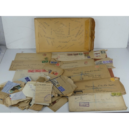 213 - A large lot of used postage stamps.