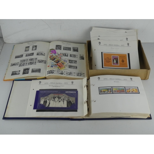 218 - A vintage Royal Mail stamp album book and contents and a Silver Jubilee Stamps of Queen Elizabeth II... 