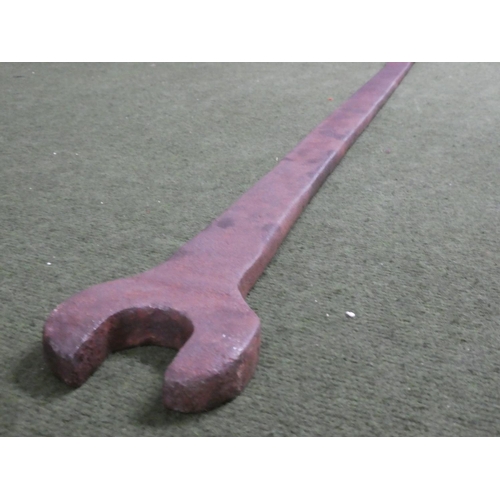 238 - A large vintage spanner, measuring 125cm.