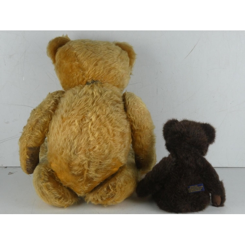 262 - An antique teddy bear and another.