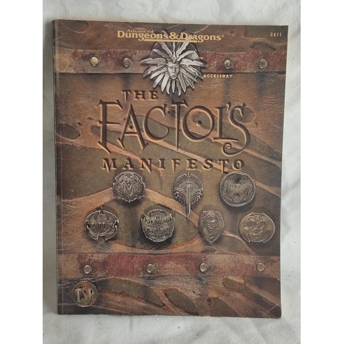 290 - An Advanced Dungeons & Dragons The Factol's Manifest book.