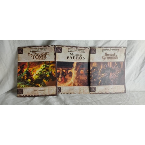 292 - Three Dungeons & Dragons Campaign Accessory Forgotten Realms books to include Magic of Faerun, The T... 