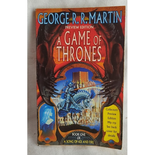 296 - A vintage book 'A Game of Thrones review edition' - book one of a Song of Ice and Fire by George R R... 