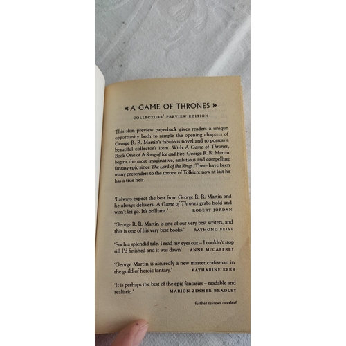 296 - A vintage book 'A Game of Thrones review edition' - book one of a Song of Ice and Fire by George R R... 