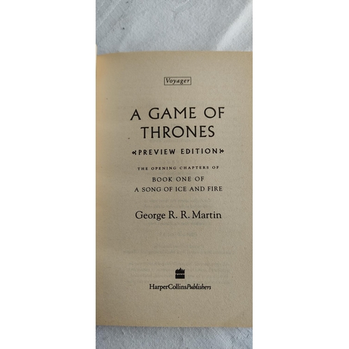 296 - A vintage book 'A Game of Thrones review edition' - book one of a Song of Ice and Fire by George R R... 