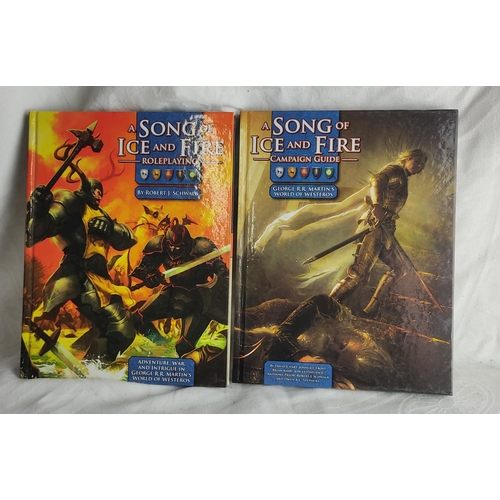 297 - Two hardbacked books 'A Song of Ice and Fire - Campaign Guide and Roleplaying'.