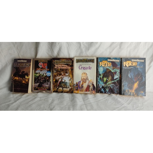 307 - Six vintage Forgotten Realms books to include The Rite, The Rage, Crusade and more.