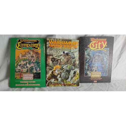 317 - Three Warhammer books 'The Enemy Within Shadows Over Bogenhafen', 'A Complete Guide to Middenheim Ci... 