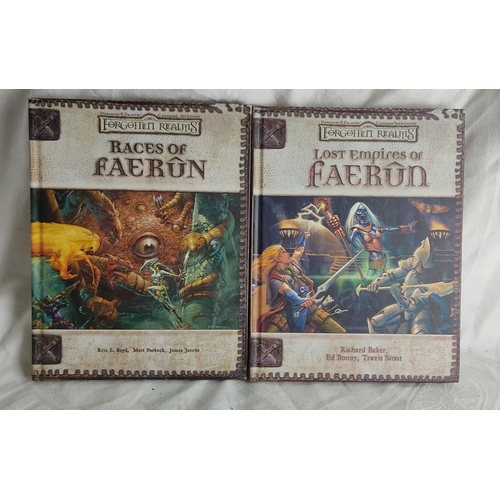 321 - Two Dungeons & Dragons Campaign Supplement & Campaign Accessory Forgotten Realms - Races of Faerun a... 