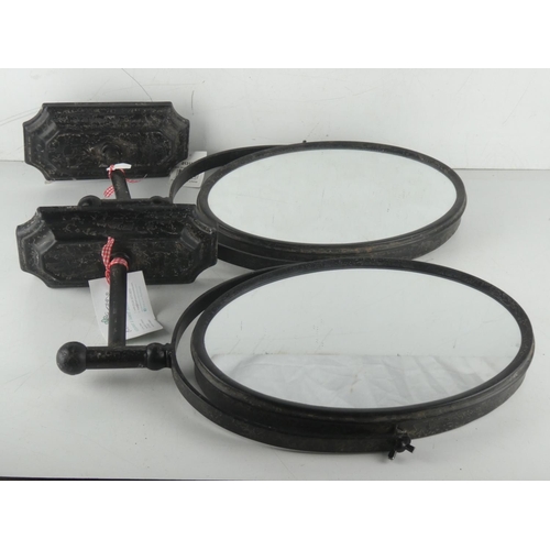 352 - A pair of ex shop stock wall mounted mirrors.