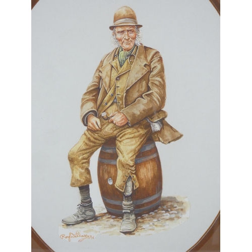 362 - An original Roy Wallace watercolour painting, 'The Gamekeeper'.