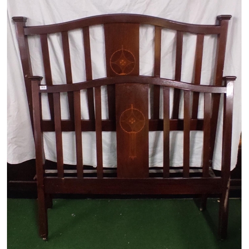 452 - A decorative antique/ Edwardian bed.