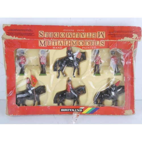 460 - Two boxed sets of Britains hand painted metal model figures - 7203 Royal Marine Drum and Bugle and 7... 