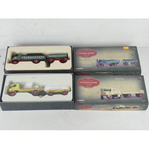 464 - Two boxed Corgi limited edition sets - Celebrating the Golden Age - Vintage Glory of Steam - Sentine... 