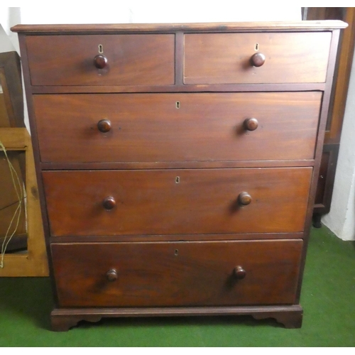 486 - A chest of five drawers.