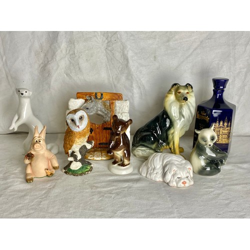 448 - A collection of various ceramics, to include animals, Border Fine Arts & more.