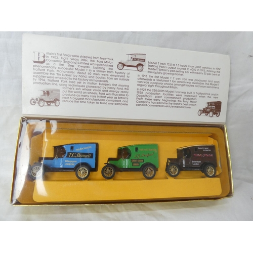 113 - A boxed Corgi Transport of the 30's - three Ford Model T vans.