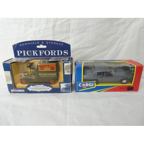 115 - Two vintage boxed Corgi vehicles - Jaguar and 61207 Pickfords Removals and Storage.