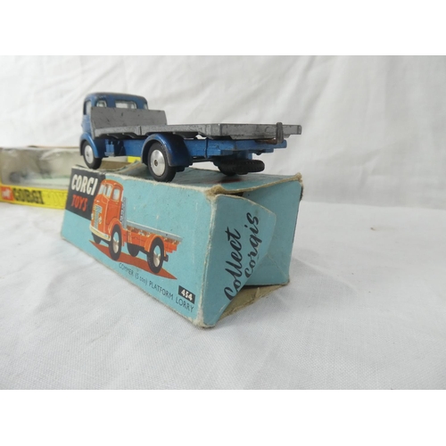 117 - Three vintage boxed Corgi toy vehicles - 162 Whizzwheels Quatermaster Dragster, 454 Commer (5 ton) p... 