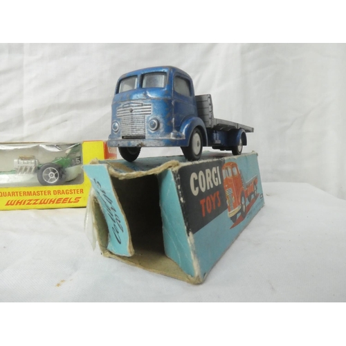 117 - Three vintage boxed Corgi toy vehicles - 162 Whizzwheels Quatermaster Dragster, 454 Commer (5 ton) p... 