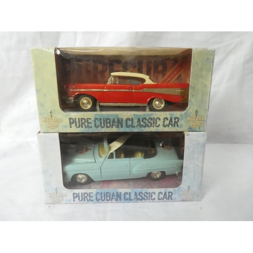 133 - Two boxed Havana Club collectors toy cars.