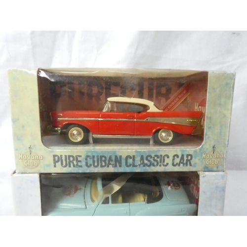 133 - Two boxed Havana Club collectors toy cars.