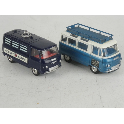 48 - 2 vintage diecast Corgi 'Commer Bus 2500 series'.