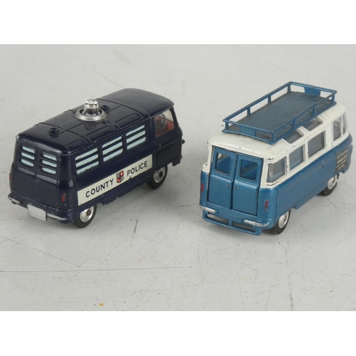 48 - 2 vintage diecast Corgi 'Commer Bus 2500 series'.