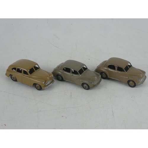 50 - 3 vintage Dinky/ Meccano Ltd cars, to include Vanguard & Morris Oxford.