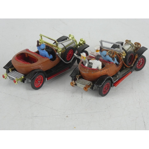 51 - 2 Corgi Diecast Chitty Chitty Bang Bang cars.