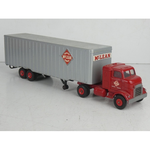 54 - A diecast Dinky Super Toys 'McLean' truck with trailer.