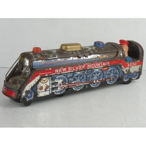 62 - A vintage 1960s New Silver Mountain battery powered train.