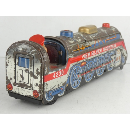 62 - A vintage 1960s New Silver Mountain battery powered train.