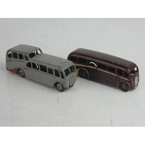 65 - 2 vintage Dinky/ Meccano Ltd coaches, to include Observations & Luxury.