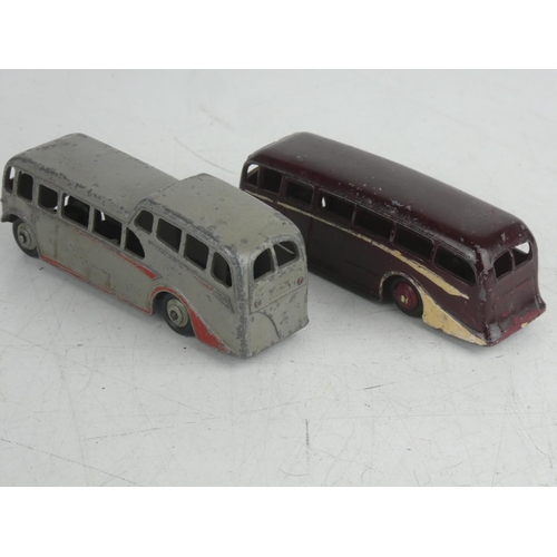 65 - 2 vintage Dinky/ Meccano Ltd coaches, to include Observations & Luxury.