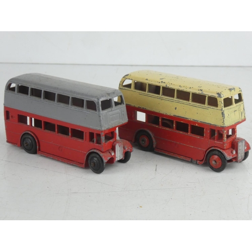 67 - 2 vintage Dinky/ Meccano Ltd Double Decker buses.