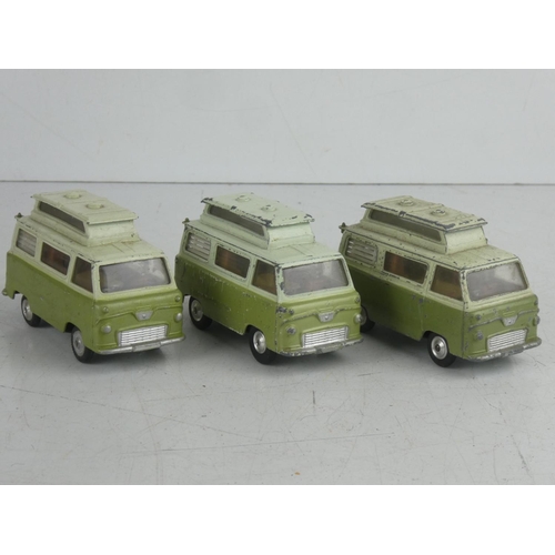 72 - 3 diescast Corgi 'Ford Thames Caravan' cars.